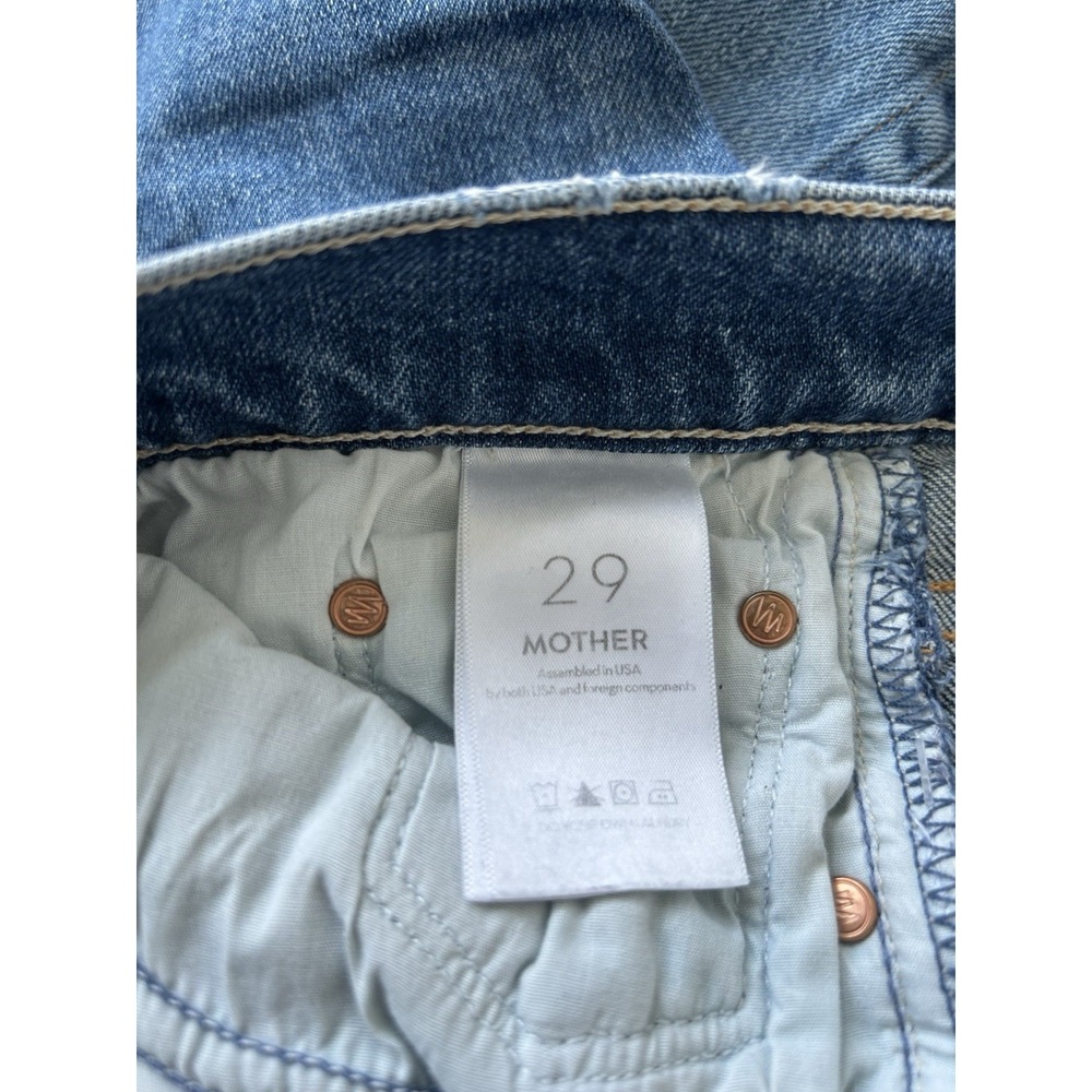 MOTHER Superior The Trickster Ankle Jeans 29 Distressed Straight 90s Grunge Y2K - Picture 9 of 9